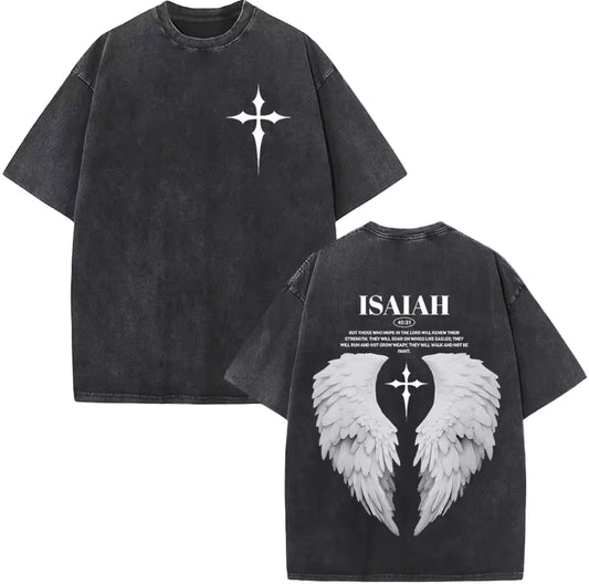 Isaiah 40:31 Graphic T-Shirt - Cotton Oversized Tee